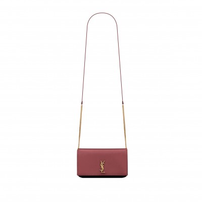 YSL CASSANDRE PHONE HOLDER IN SMOOTH LEATHER 6350950U40J6592 (18*11*2.5cm)